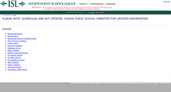 Desktop Screenshot of isleague.org